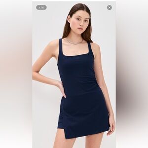 Navy Blue Sleeveless Dress